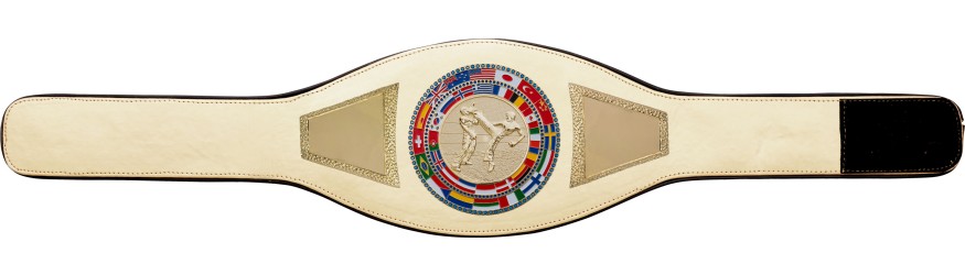 KICKBOXING CHAMPIONSHIP BELT-PROFLAG2/FLAG/G/KBOG - VARIETY OF LEATHER COLOURS AVAILABLE KICKBOXING CHAMPIONSHIP BELT-PROFLAG2/FLAG/G/KBOG - VARIETY OF LEATHER COLOURS AVAILABLE